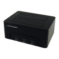 LC-Power LC-DOCK-U3-HUB Station d'accueil de disques de stockage USB 3.2 Gen 1 (3.1 Gen 1) Type-B Noir LC-Power LC-DOCK-U3-HUB Station d'accueil de disques de stockage USB 3.2 Gen 1 (3.1 Gen 1) Type-B Noir
