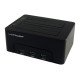 LC-Power LC-DOCK-U3-HUB Station d'accueil de disques de stockage USB 3.2 Gen 1 (3.1 Gen 1) Type-B Noir