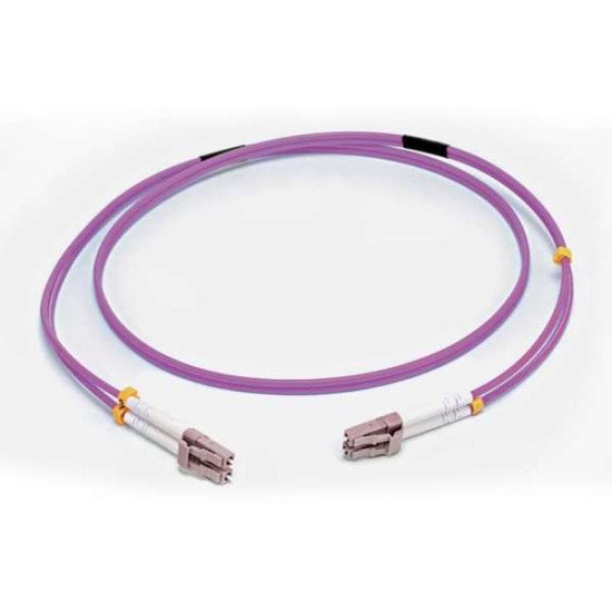 C2G 2 M CORDON DE RACCORDEMENT FIBRE OPTIQUE LC/LC OM4 LSZH - VIOLET