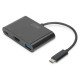 Digitus DA-70855 hub & concentrateur USB 3.0 (3.1 Gen 1) Type-C 5000 Mbit/s Noir