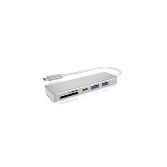 ICY BOX IB-HUB1413-CR USB 3.2 Gen 1 (3.1 Gen 1) Type-C 5000 Mbit/s Argent