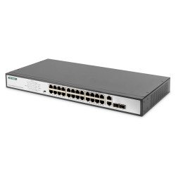 Digitus Commutateur Fast Ethernet PoE, 24 ports Digitus Commutateur Fast Ethernet PoE, 24 ports
