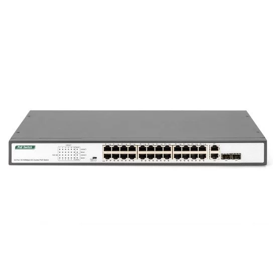 Digitus Commutateur Fast Ethernet PoE, 24 ports Digitus Commutateur Fast Ethernet PoE, 24 ports