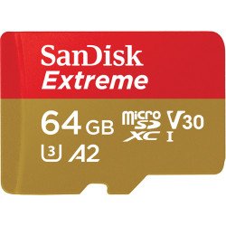 Sandisk Extreme mémoire flash 64 Go MicroSDXC Classe 3 UHS-I