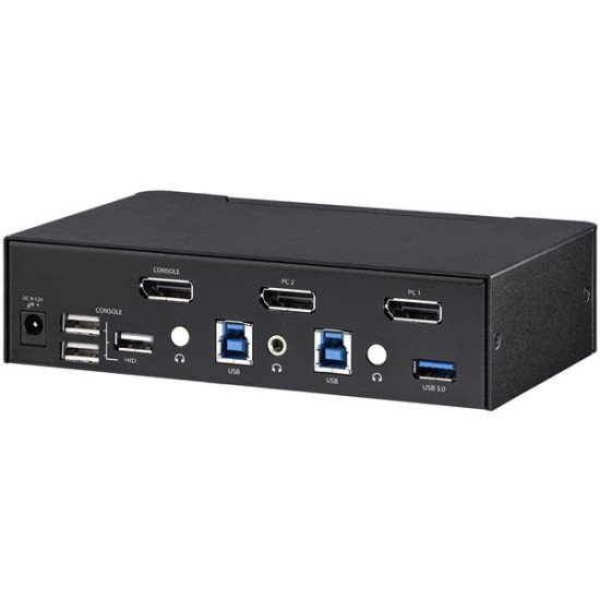 StarTech.com KVM switch écran clavier souris USB à 2 ports DisplayPort 4K 60 Hz