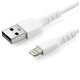 StarTech.com Câble USB-A vers Lightning Blanc Robuste 1m - Câble de Charge/Synchronisation de Type A vers Lightning en Fibre Aramide - iPad/iPhone 12 - Certifié Apple MFi