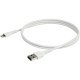 StarTech.com Câble USB-A vers Lightning Blanc Robuste 1m - Câble de Charge/Synchronisation de Type A vers Lightning en Fibre Aramide - iPad/iPhone 12 - Certifié Apple MFi