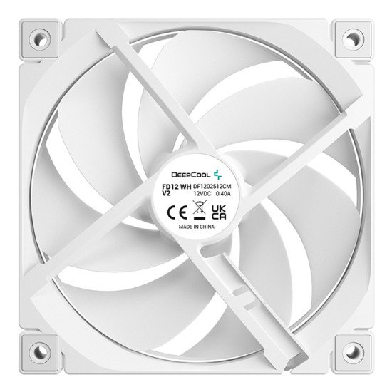 DeepCool FD12 WH V2 Boitier PC Ventilateur 12 cm Blanc 1 pièce(s)