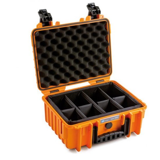B&W 3000/O/SI Boîte à outils Orange Polypropylène (PP)