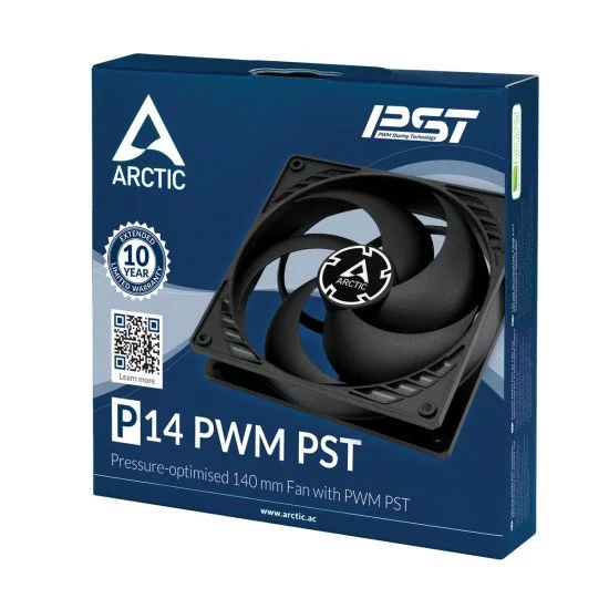ARCTIC P14 PWM PST Ventilateur Boitier PC 14 cm Noir ARCTIC P14 PWM PST Ventilateur Boitier PC 14 cm Noir