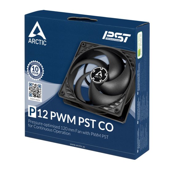 ARCTIC P12 PWM PST CO Boitier PC Ventilateur 12 cm Noir