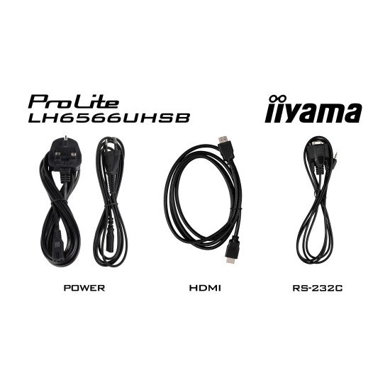 iiyama LH6566UHSB-B1AG Écran d'affichage dynamique Écran plat de signalisation numérique 165,1 cm (65") LCD Wifi 800 cd/m² 4K Ultra HD Noir Intégré dans le processeur Android 24/7