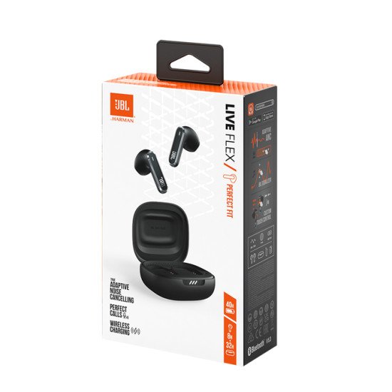 JBL LIVE FLEX Casque True Wireless Stereo (TWS) Ecouteurs Appels/Musique Bluetooth Noir