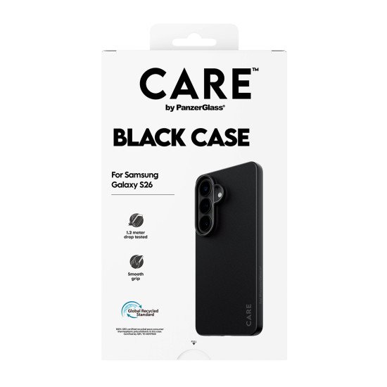 PanzerGlass CARE™ by ® TPU Case Black Samsung Galaxy S26 coque de protection pour téléphones portables Housse Noir