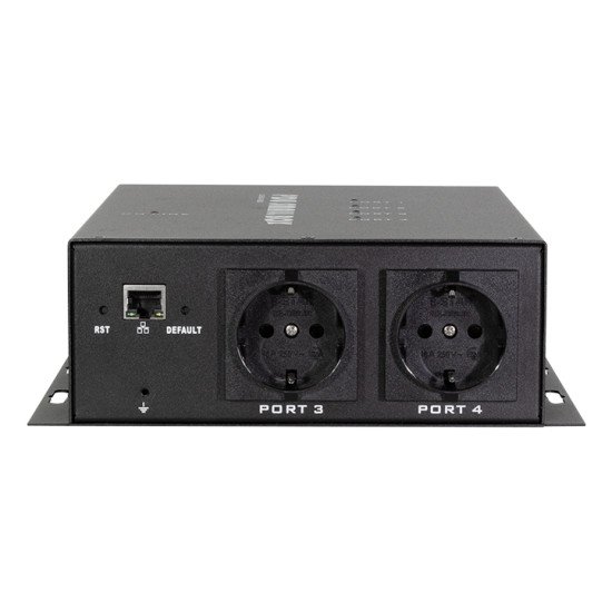 LogiLink PDU4S01 unité de distribution d'énergie 4 sortie(s) CA Noir