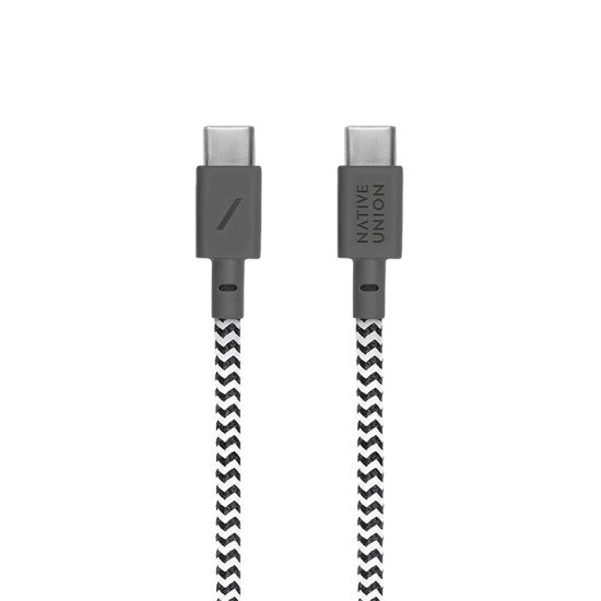 Native Union Anchor câble USB 1,8 m USB C Noir, Blanc