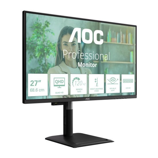 AOC Q27P4U écran PC 68,6 cm (27") 2560 x 1440 pixels Wide Quad HD Noir AOC Q27P4U écran PC 68,6 cm (27") 2560 x 1440 pixels Wide Quad HD Noir