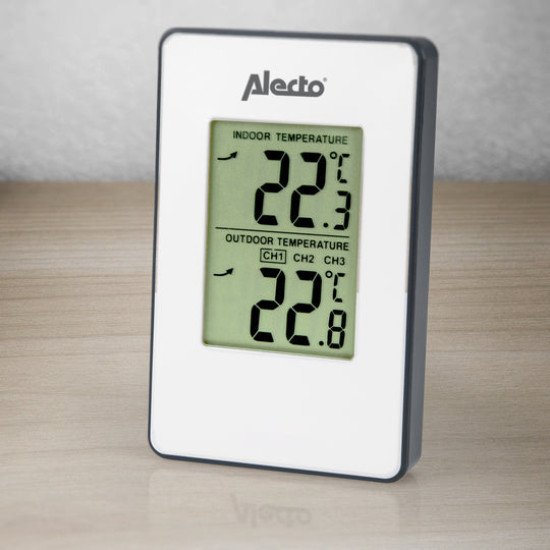 Alecto WS-1050 station météo numérique Blanc LCD Batterie