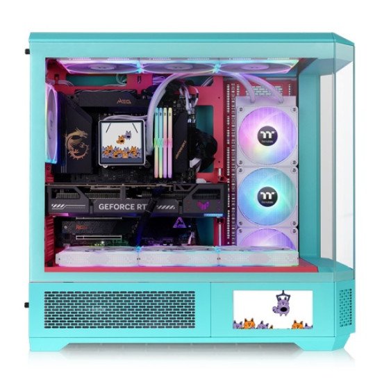 Thermaltake CA-11H-00FLWN-00 unité centrale Full Tower Couleur menthe