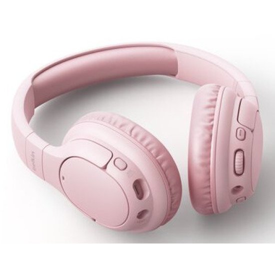 Belkin SoundForm Play ANC Casque Avec fil &sans fil Arceau Musique Bluetooth Rose