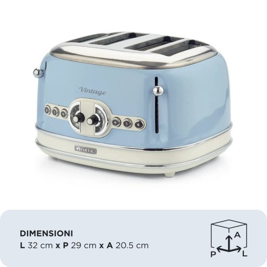 Ariete 0156/05 6 4 part(s) 1600 W Bleu clair