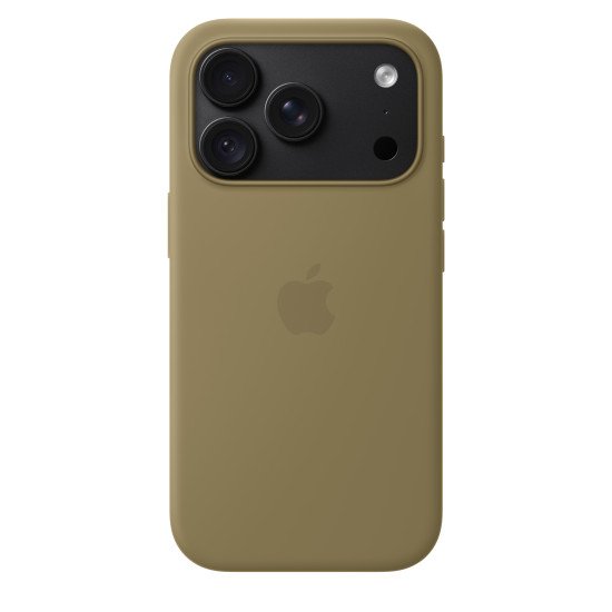 Apple Coque en silicone avec MagSafe pour iPhone 18 Pro - Olive