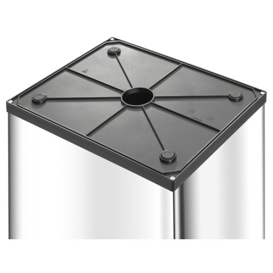 Hailo Big-Box Swing XL 52 L Rectangulaire Plastique, Acier Argent