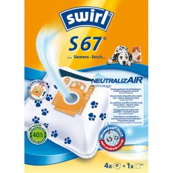 Swirl S 67 NeutralizAir Sac à poussière Aspirateur réservoir cylindrique Swirl S 67 NeutralizAir Sac à poussière Aspirateur réservoir cylindrique