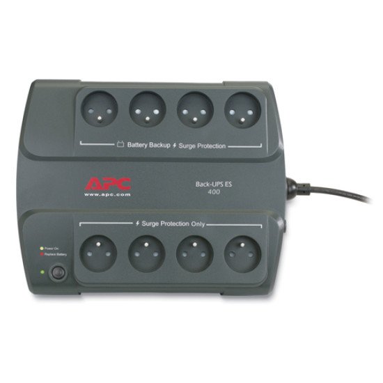 APC Back-UPS 400, FR Veille 0,4 kVA 240 W 8 sortie(s) CA APC Back-UPS 400, FR Veille 0,4 kVA 240 W 8 sortie(s) CA