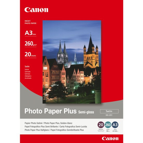 Canon Papier Photo Satiné A3 SG-201 - 20 feuilles