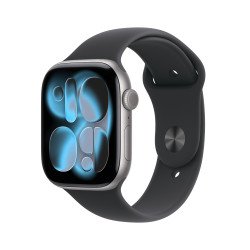 Apple Watch Series 11 OLED 46 mm Numérique 416 x 496 pixels Écran tactile 5G Gris Wifi GPS (satellite)