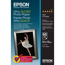 Epson Ultra Glossy Photo Paper - 10x15cm - 50 Feuilles