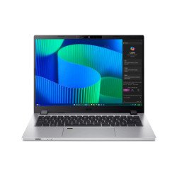 Acer TravelMate P2 TMP214-56-TCO-54AL Intel Core 5 120U Ordinateur portable 35,6 cm (14") WUXGA 16 Go DDR5-SDRAM 512 Go SSD Wi-Fi 6E (802.11ax) Windows 11 Pro Allemand Argent