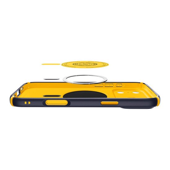 Spigen Nano Pop Hybrid (MagFit) coque de protection pour téléphones portables 16 cm (6.3") Housse Marine, Jaune