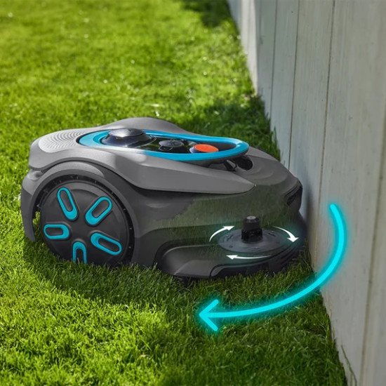 Gardena smart SILENO sense Tondeuse à gazon robot Batterie Gris, Turquoise
