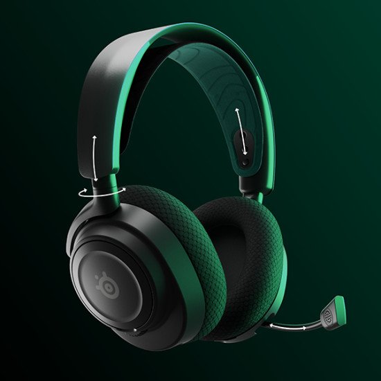 Steelseries Arctis Nova 7X Casque Avec fil &sans fil Arceau Gaming USB Type-C Bluetooth Noir, Vert