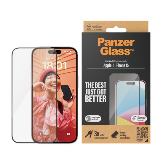 PanzerGlass Ultra Wide Fit Protection d'écran transparent Apple 1 pièce(s)