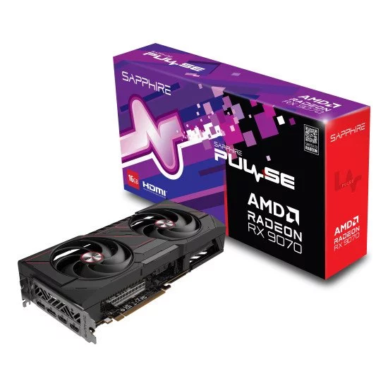 Sapphire PULSE Radeon RX 9070 AMD 16 Go GDDR6 Sapphire PULSE Radeon RX 9070 AMD 16 Go GDDR6