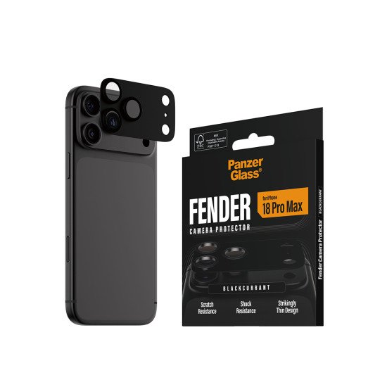 PanzerGlass ® Fender Camera Lens Protector Blackcurrant iPhone 2026 Pro Max Protection d'écran transparent 1 pièce(s)