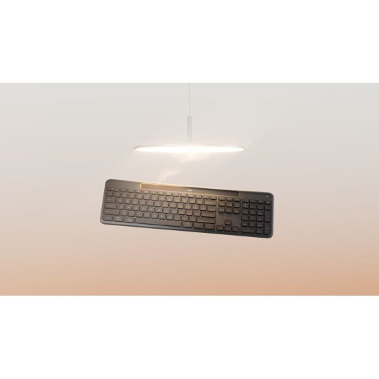 Logitech Signature Slim Solar+ K980 clavier Universel RF sans fil + Bluetooth QWERTY Italien Graphite