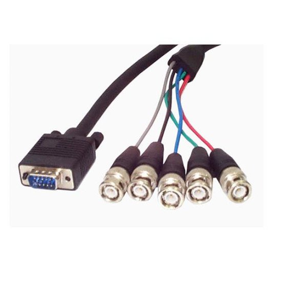 StarTech.com 6 ft. Coax SVGA Cable HDDB15M to 5 BNC Male 1,83 m Noir StarTech.com 6 ft. Coax SVGA Cable HDDB15M to 5 BNC Male 1,83 m Noir
