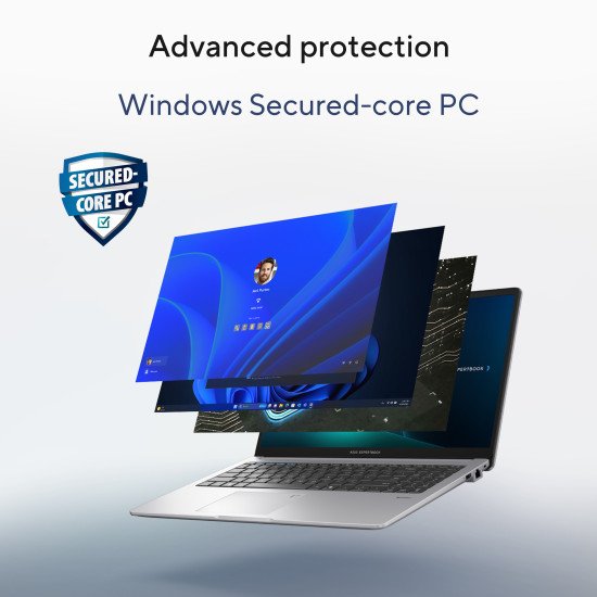 ASUS ExpertBook P1 P1503CVA-S72895X Intel Core 5 210H Ordinateur portable 39,6 cm (15.6") Full HD 16 Go DDR5-SDRAM 512 Go SSD Wi-Fi 6 (802.11ax) Windows 11 Pro Gris AZERTY Belge