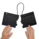 R-Go Tools Clavier ergonomique R-Go Split Break avec logiciel de pause, clavier ergonomique divisé, QWERTY (IT), bluetooth, noir
