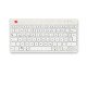 R-Go Tools Clavier ergonomique R-Go Compact Break, clavier compact avec logiciel de pause,QWERTZ (DE), Bluetooth, blanc