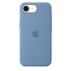Apple Coque en silicone pour iPhone 16e – Bleu d'hiver