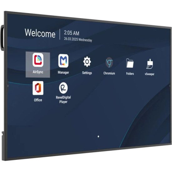 Viewsonic CDE6514-2C Écran d'affichage dynamique Écran plat de signalisation numérique 165,1 cm (65") LCD Wifi 500 cd/m² 4K Ultra HD Noir Intégré dans le processeur Android 14 24/7
