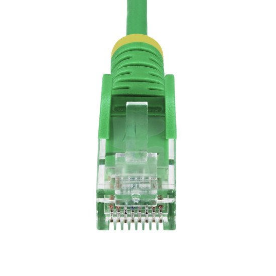 StarTech.com Câble Ethernet CAT6 Vert Fin de 7m, Sans Accroc, 100W PoE, UTP, LSZH, Fil de Cuivre Pur 28AWG, Cordon Patch Réseau RJ45 avec Serre-Câble, Contrôlé Fluke