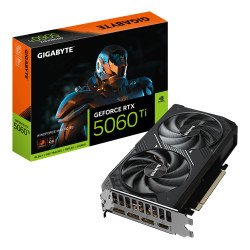GIGABYTE GeForce RTX 5060 Ti WINDFORCE MAX OC 8G Carte Graphique – 8 Go GDDR7, 128 bits, PCI-E 5.0, 2617MHz Fréquence du processeur, 3 x DisplayPort, 1 x HDMI, NVIDIA DLSS 4, GV-N506TEAGLEMAX OC-8GD