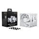 be quiet! Light Wings 120 mm PWM Reverse White | Ventilateur PC reverse noir | Pack de 3