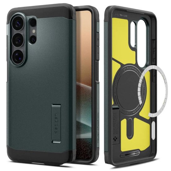 Spigen Tough Armor (Magfit) coque de protection pour téléphones portables 17,5 cm (6.9") Housse Vert foncé